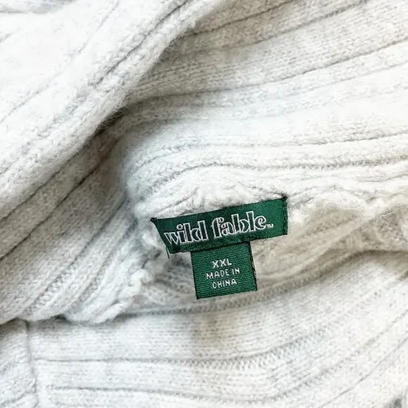 Wild‎ Fable Women's Maxi Ribbed Sweater Skirt Light Gray Size XXL - Picture 6 of 7